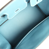 Hermes Birkin 30 Blue Jean Togo Palladium Hardware