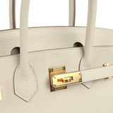 Hermes Birkin 30 Craie Togo Gold Hardware
