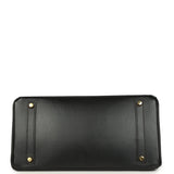 Vintage Hermes Birkin 35 Black Box Brushed Gold Hardware