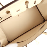 Hermes Birkin 25 Nata Ostrich Gold Hardware