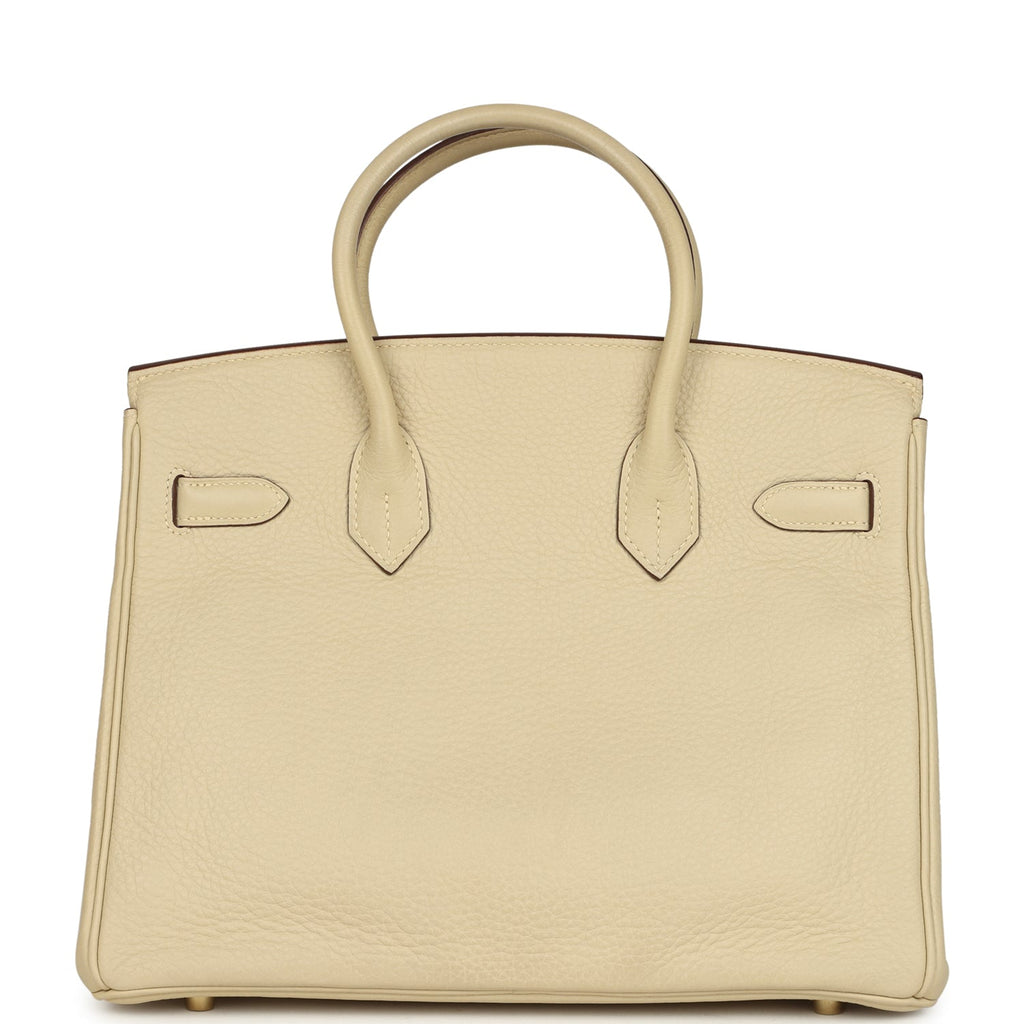 Pre owned Hermes Birkin 30 Parchemin Clemence Gold Hardware pre-owned-hermes-birkin-30-parchemin-clemence-gold-hardware