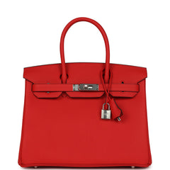 Hermes Birkin 30 Rouge de Coeur Togo Palladium Hardware