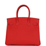 Hermes Birkin 30 Rouge de Coeur Togo Palladium Hardware