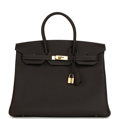 Hermes Birkin 35 Bai-Brun Togo Gold Hardware