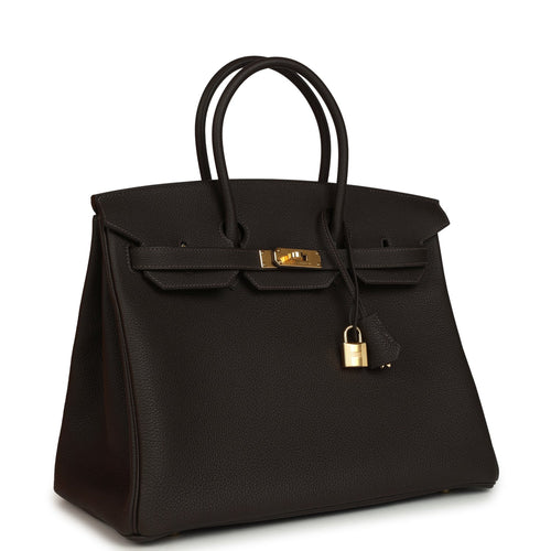 Hermes Birkin 35 Bai-Brun Togo Gold Hardware