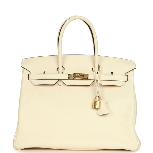 Hermes Birkin 35 Nata Clemence Gold Hardware