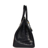 Hermes Birkin 35 Bleu Indigo Matte Alligator Gold Hardware