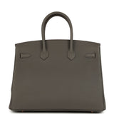 Hermes Special Order (HSS) Birkin 35 Etain Verso Togo Rose Gold Hardware