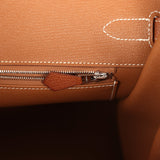 Hermes Birkin 35 Fauve Barenia Faubourg Palladium Hardware