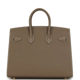 Hermes Birkin Sellier 25 Etoupe Epsom Gold Hardware