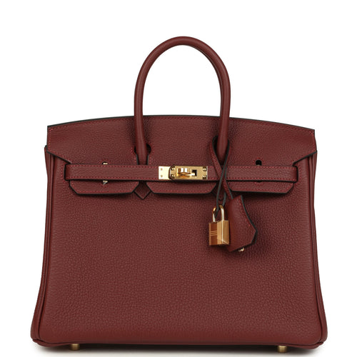 Hermes Birkin 25 Rouge H Togo Gold Hardware