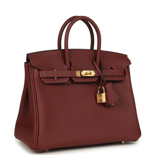 Hermes Birkin 25 Rouge H Togo Gold Hardware
