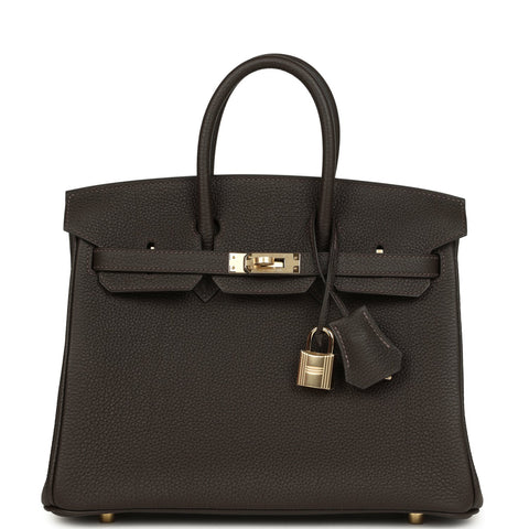 Hermes Birkin 25 Bai-Brun Togo Permabrass Hardware