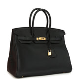 Hermes Birkin 35 Black Togo Gold Hardware - Thumbnail View 2