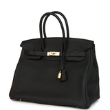 Hermes Birkin 35 Black Togo Gold Hardware - Thumbnail View 3