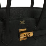 Hermes Birkin 35 Black Togo Gold Hardware - Thumbnail View 7