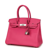 Hermes Birkin 30 Rose Shocking Swift Palladium Hardware