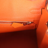 Hermes Birkin 25 Orange Minium Togo Palladium Hardware