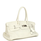 Vintage Hermes Shoulder Birkin 42 JPG White Clemence Palladium Hardware