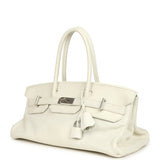 Vintage Hermes Shoulder Birkin 42 JPG White Clemence Palladium Hardware