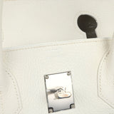 Vintage Hermes Shoulder Birkin 42 JPG White Clemence Palladium Hardware
