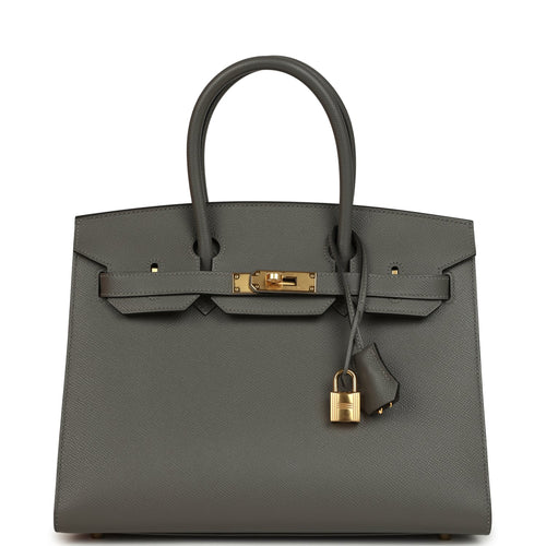Hermes Birkin Sellier 30 Etain Epsom Gold Hardware