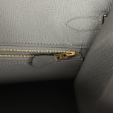 Hermes Birkin Sellier 30 Etain Epsom Gold Hardware