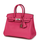 Hermes Birkin 25 Rose Shocking Swift Palladium Hardware