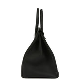 Pre-owned Hermes Birkin 35 Black Verso Togo Palladium Hardware