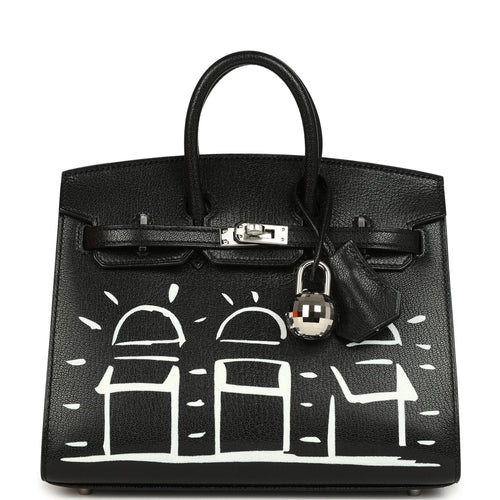 Hermes "Disco" Faubourg Birkin Sellier 20 Black Chevre Chamkila Palladium Hardware