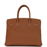 Hermes Birkin 30 Gold Togo Palladium Hardware