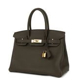 Hermes Birkin 30 Eucalyptus Togo Gold Hardware