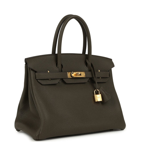 Hermes Birkin 30 Eucalyptus Togo Gold Hardware