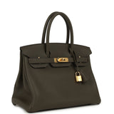 Hermes Birkin 30 Eucalyptus Togo Gold Hardware