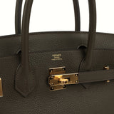 Hermes Birkin 30 Eucalyptus Togo Gold Hardware