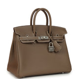 Hermes Birkin 25 Etoupe Togo Brushed Palladium Hardware