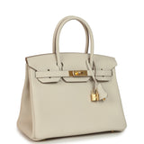 Hermes Birkin 30 Craie Togo Gold Hardware