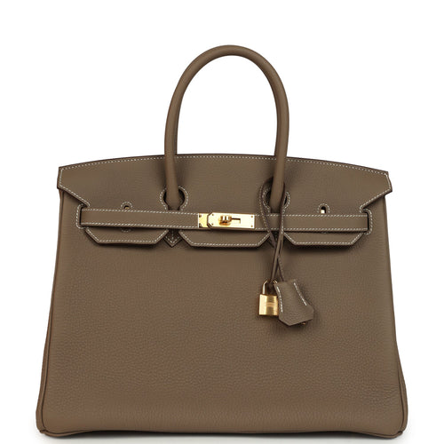 Hermes Birkin 35 Etoupe Togo Gold Hardware