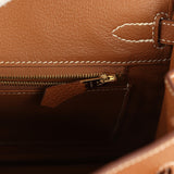 Pre-owned Hermes Birkin 25 Gold Togo Gold Hardware