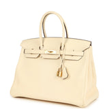 Hermes Birkin 35 Nata Clemence Gold Hardware - Thumbnail View 5