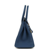 Hermes Birkin 30 Bleu Tie Togo Permabrass Hardware