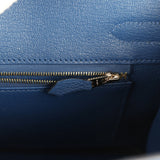 Hermes Birkin 30 Bleu Tie Togo Permabrass Hardware