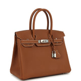 Hermes Birkin 30 Gold Togo Palladium Hardware - Thumbnail View 3