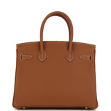 Hermes Birkin 30 Gold Togo Palladium Hardware - Thumbnail View 5