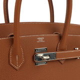 Hermes Birkin 30 Gold Togo Palladium Hardware - Thumbnail View 7