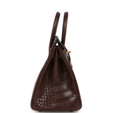 Hermes Birkin 25 Havane Matte Alligator Gold Hardware