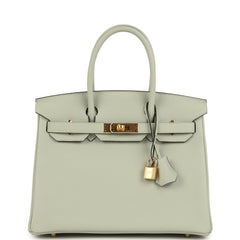 Hermes Birkin 30 Gris Neve Togo Gold Hardware