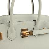Hermes Birkin 30 Gris Neve Togo Gold Hardware