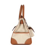 Hermes Birkin Cargo 35 Gold Swift and Gold-Ecru Toile H Canvas Palladium Hardware