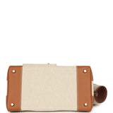 Hermes Birkin Cargo 35 Gold Swift and Gold-Ecru Toile H Canvas Palladium Hardware